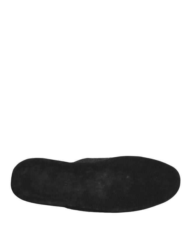 Anthracite Wool Cashmere Quilted Slippers Shoes