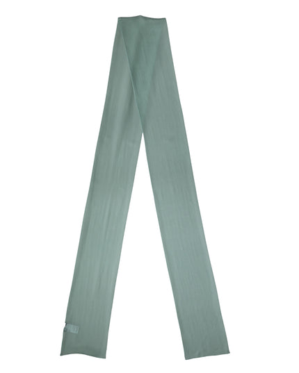 Teal Silk Sash Wrap Foulard Stole 292cm x 19cm Scarf
