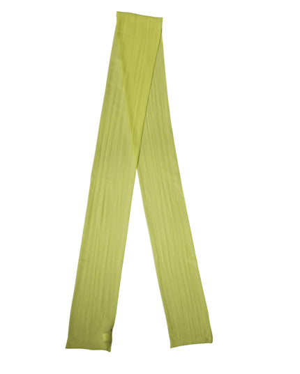 Yellow Green Silk Sash Foulard Stole 292cm x 19cm Scarf