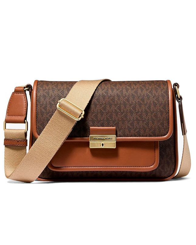 Brown Canvas Crossbody Bag