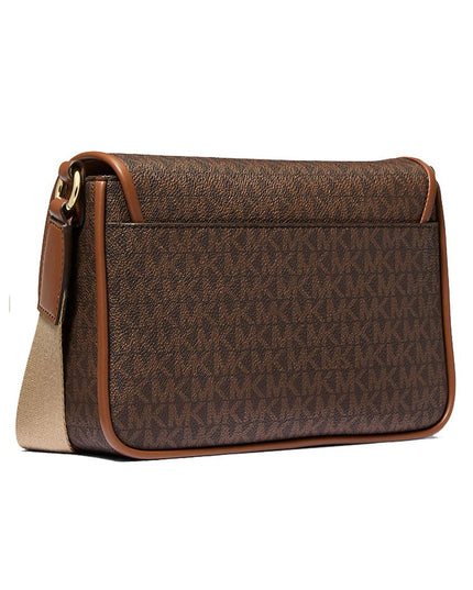 Brown Canvas Crossbody Bag