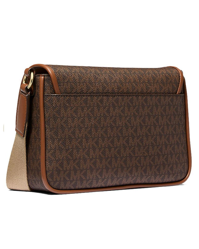 Brown Canvas Crossbody Bag