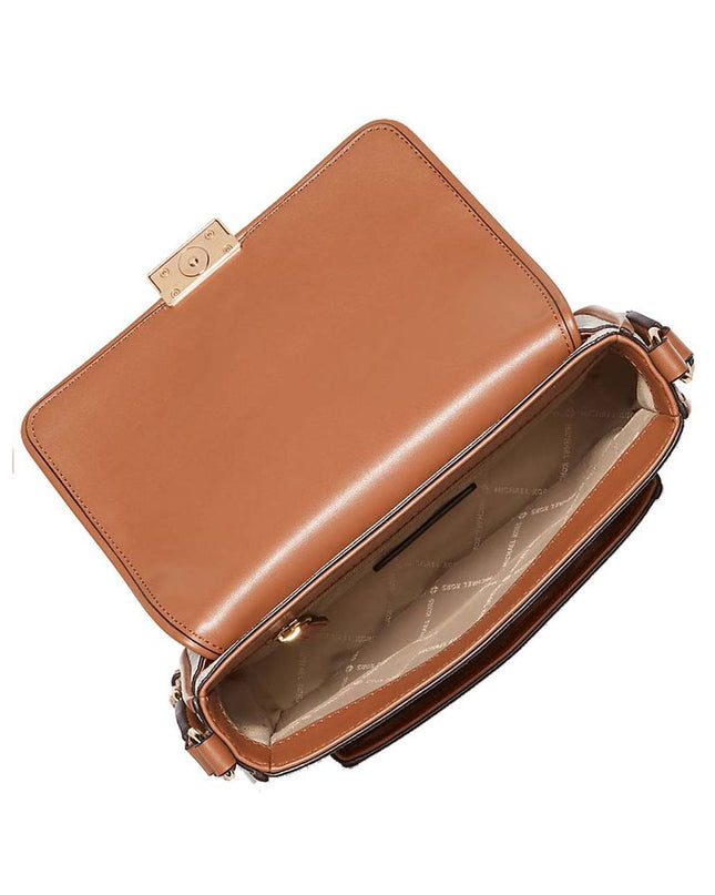 Brown Canvas Crossbody Bag