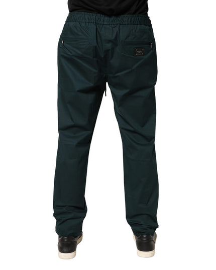 Green Cotton Skinny Men Jogger Trouser Pants