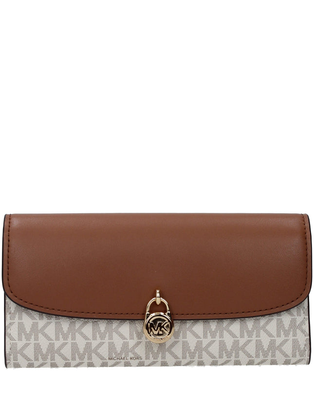 Beige Fabric Wallet