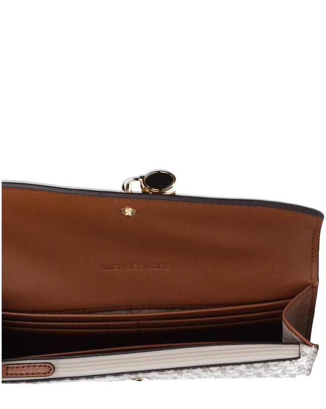 Beige Fabric Wallet