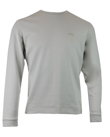 Beige Cotton Round Neck Sweatshirt