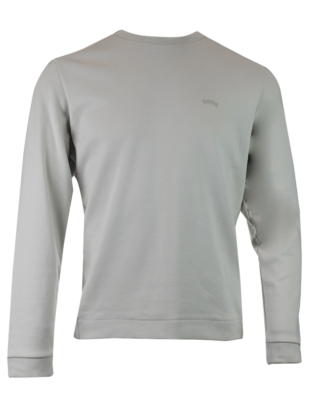 Beige Cotton Round Neck Sweatshirt