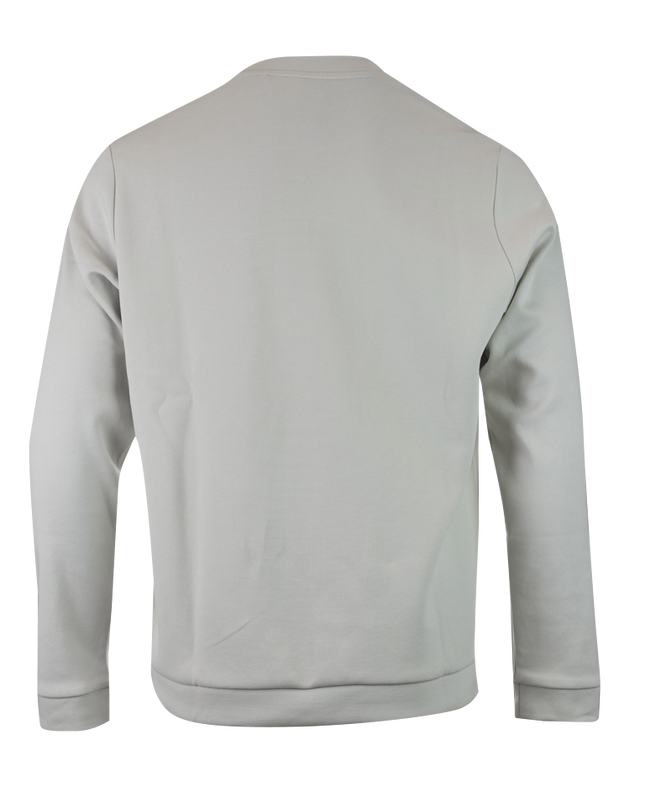 Beige Cotton Round Neck Sweatshirt
