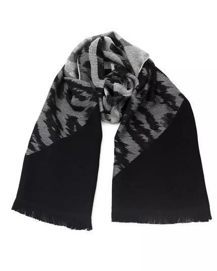 Gray Wool Men Scarf