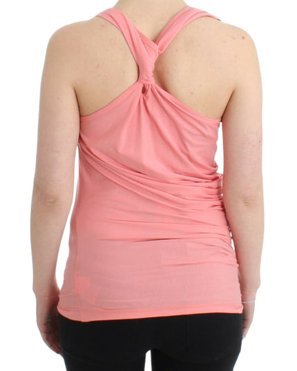 Pink cotton tank top