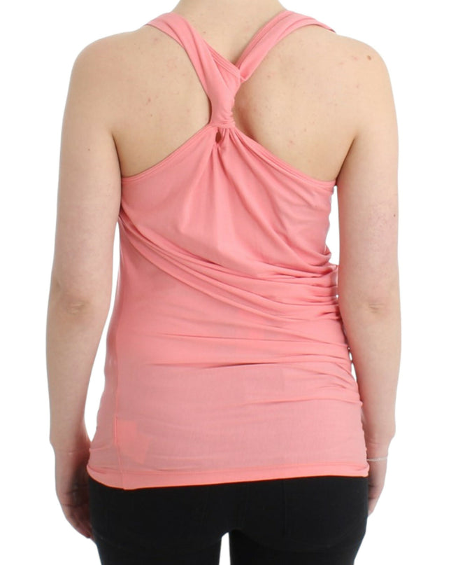 Pink cotton tank top