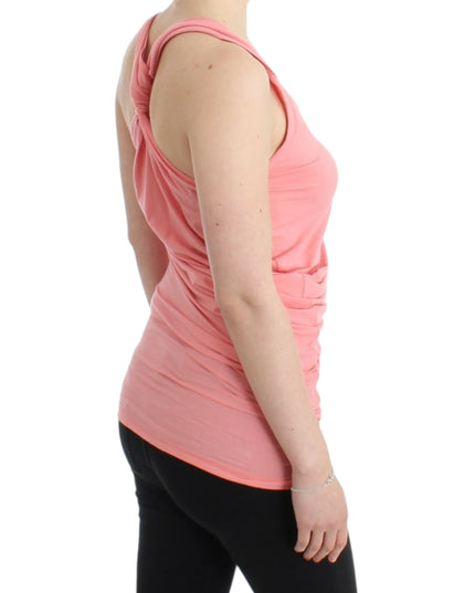 Pink cotton tank top