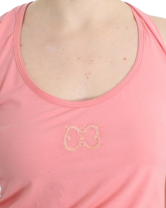 Pink cotton tank top