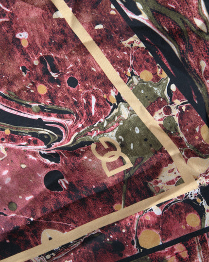 Multicolor Button Down Silk Shirt