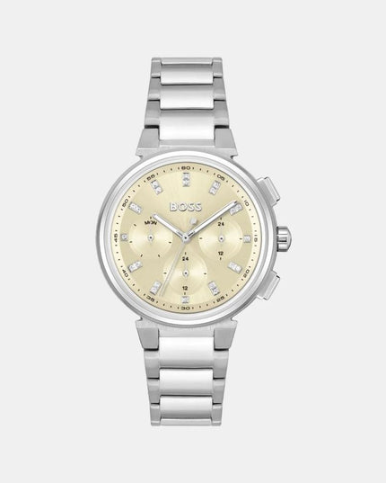 Silver Stainless Steel Dress Watch