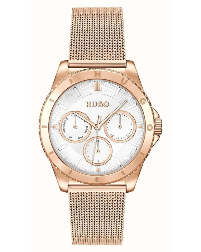Gold Stainless Steel Dress Watch