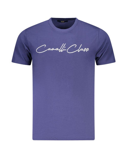 Blu Cotton Men T-Shirt