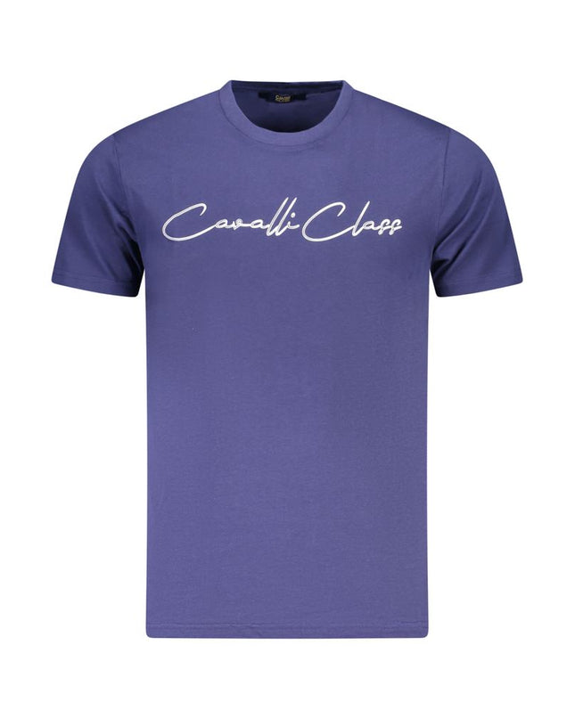 Blu Cotton Men T-Shirt