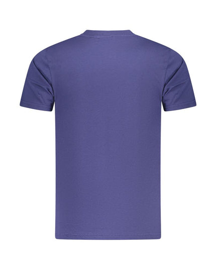 Blu Cotton Men T-Shirt