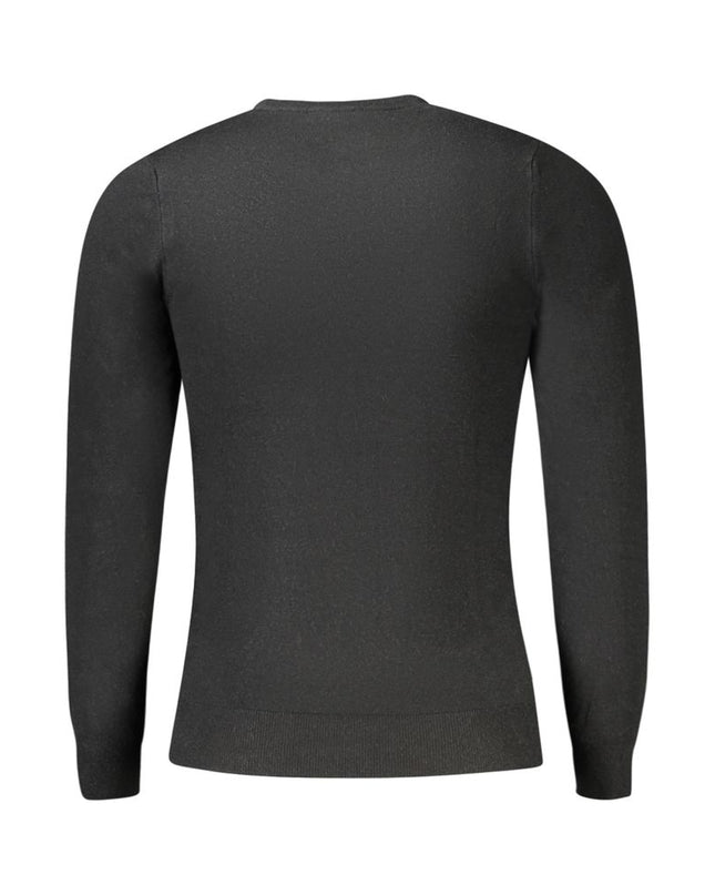 Nero Viscosa Uomo Maglia