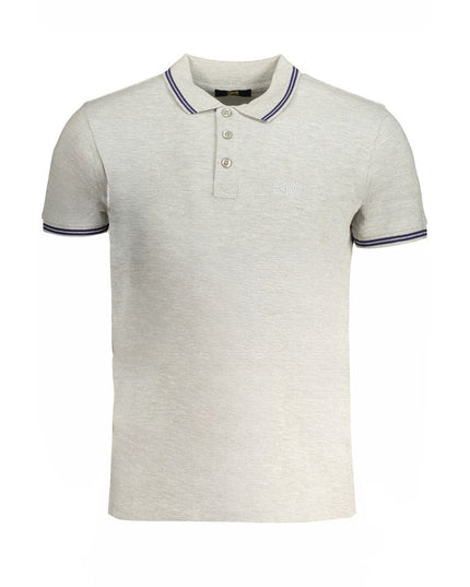 Grigio Cotton Men Polo Shirt