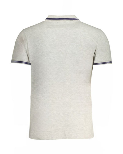 Grigio Cotton Men Polo Shirt