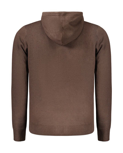 Marrone Poliammide Men's Cardigan