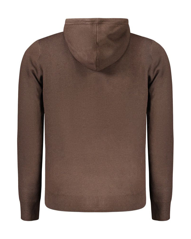 Marrone Poliammide Men's Cardigan