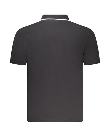 Black Cotton Mens Polo Shirt