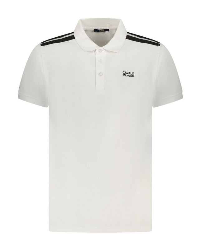 White Cotton Mens Polo Shirt