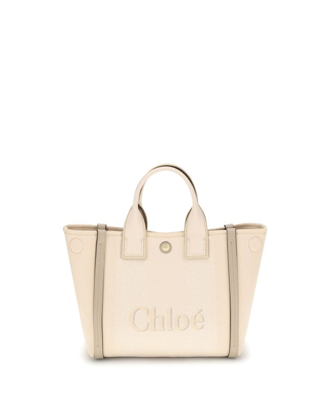 Beige Cotton Handbag