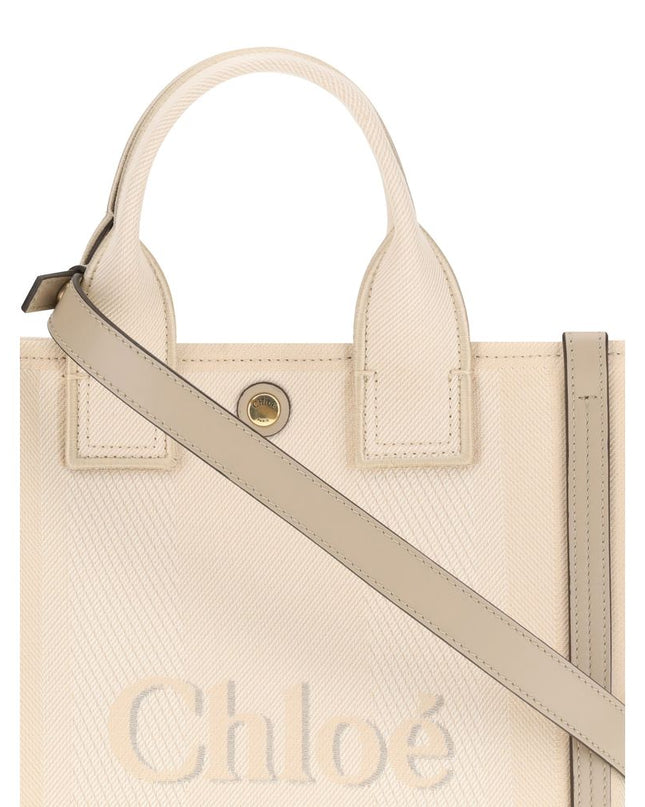 Beige Cotton Handbag