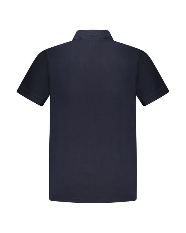 Blu Cotone Uomo Polo