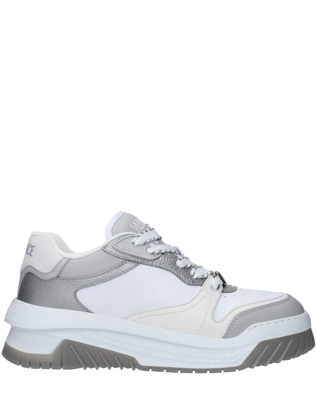 White Leather Chunky Sneakers