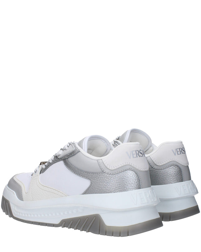 White Leather Chunky Sneakers