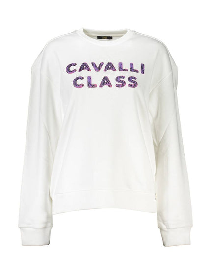 Bianco Cotton Women Sweatshirt