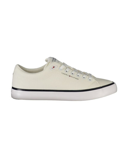 Bianco Polyester Men Sneaker