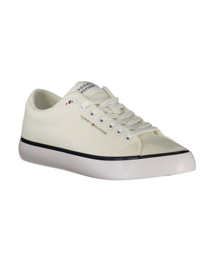 Bianco Polyester Men Sneaker