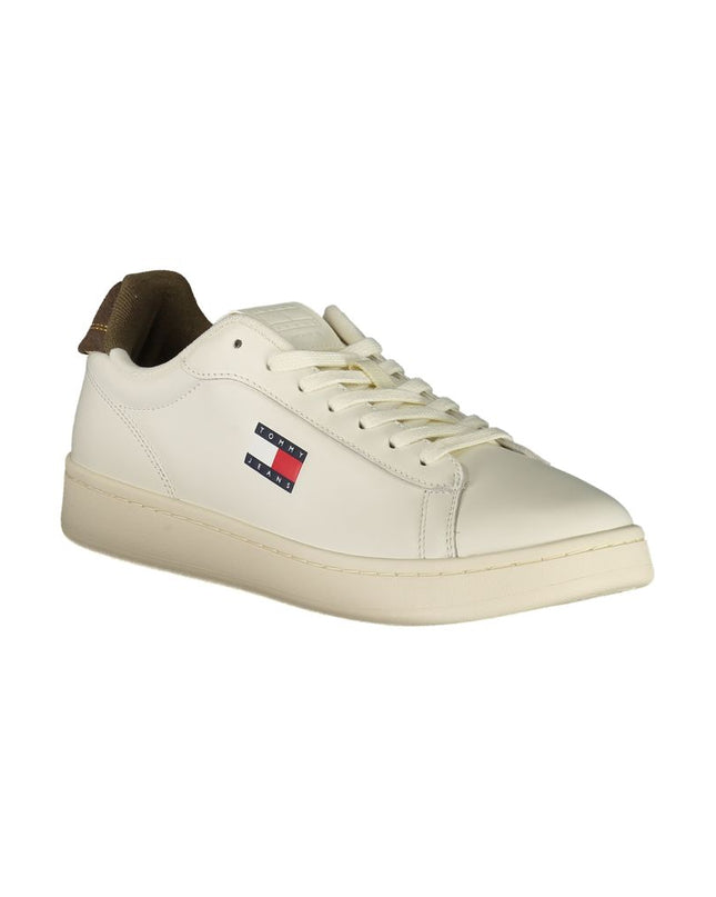 Bianco Polyurethane Men Sneaker