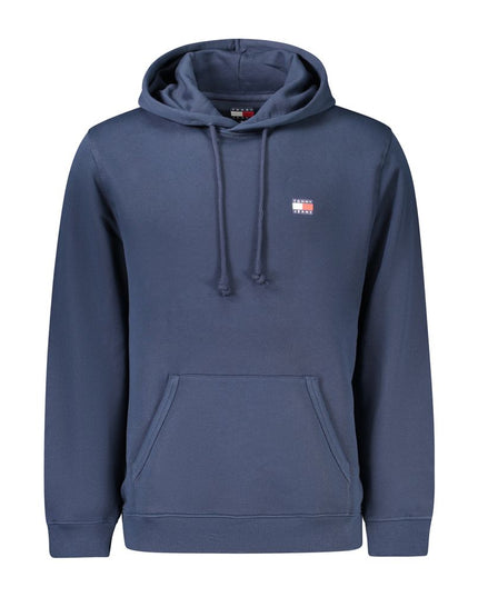 Blue Cotton Men's Hoodie