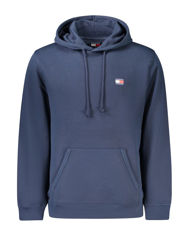 Blue Cotton Men's Hoodie