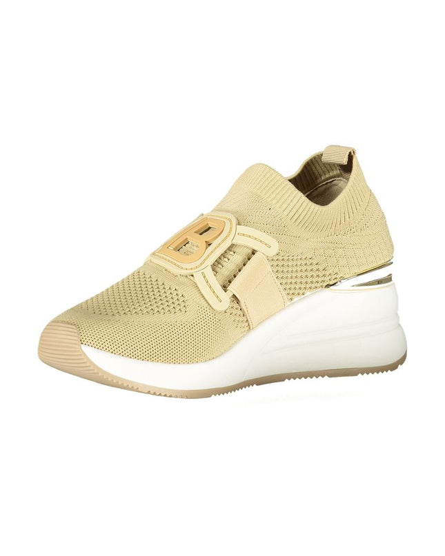 Beige Polyurethane Women Sneaker