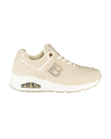 Beige Polyurethane Women Sneaker