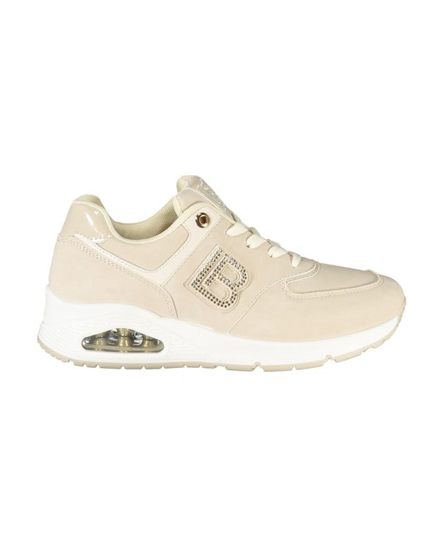 Beige Polyurethane Women Sneaker