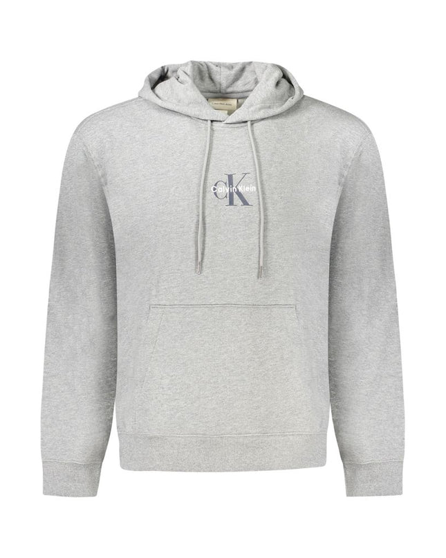 "Grigio Cotton Men's Sweatshirt with Hood"