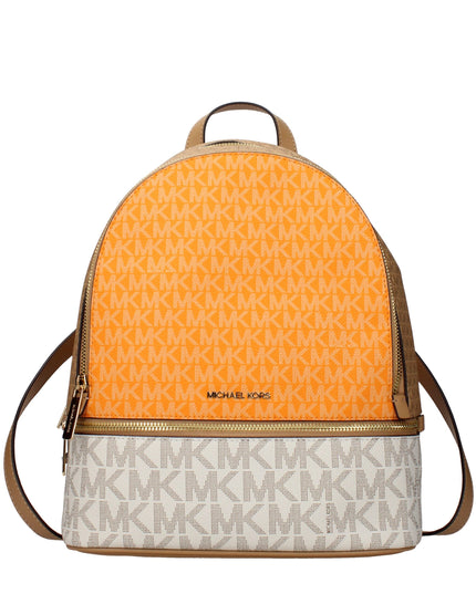Beige Fabric Backpack