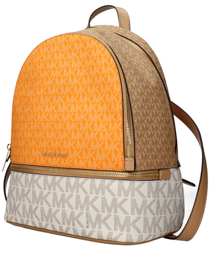 Beige Fabric Backpack