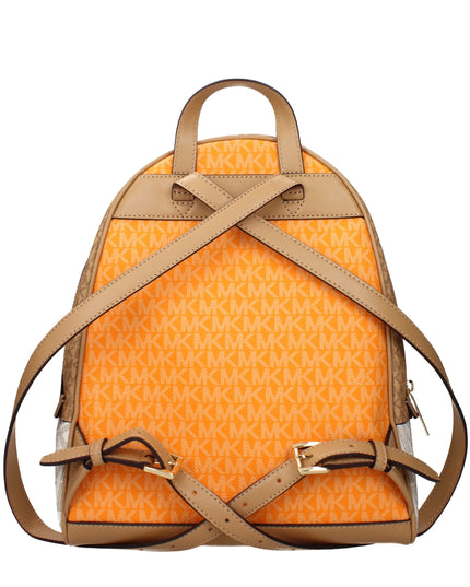 Beige Fabric Backpack