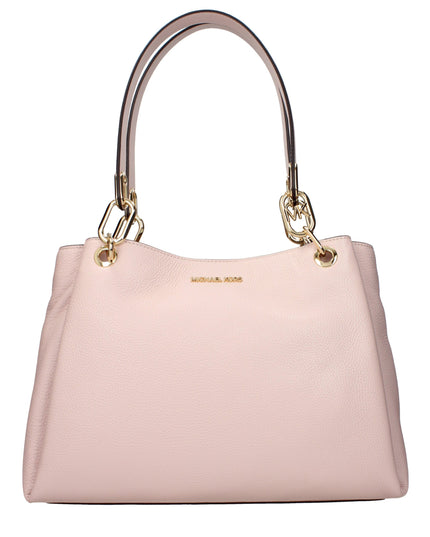Pink Leather Shoulder Bag